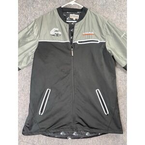 UHAUL Employee Jacket Mens L Black Full Zip Reflective Uniform Lined